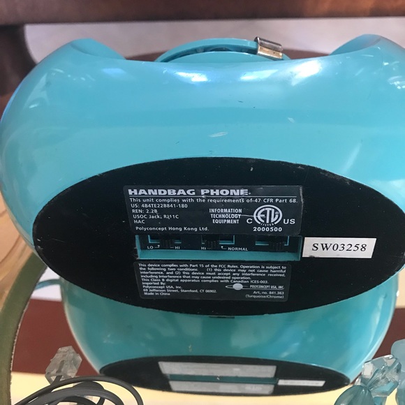 Vintage (Tiffany)blue phone (not tiffany) - Picture 5 of 8